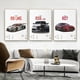thumbnail image 5 of Cuadro sobre lienzo para pared con diseño de coche de lujo R8 RS7 RS5 PS6 PS4 RSQ8, póster nórdico e impresión de imágenes para pared, decoración del hogar para sala de estar, 5 of 5