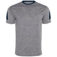 thumbnail image 4 of Holloway Sportswear S Boys Electron Short Sleeve Shirt Graphite Heather/Navy 222626, 4 of 5