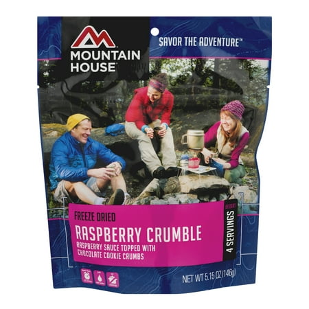 Mountain House Freeze Dried Raspberry Crumble, 5.15 (Best Freeze Dried Camping Food)