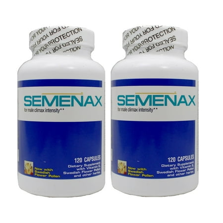 Semenax Volume and Intensity Enhancer 120ct - 2 Bottles (Best Sperm Volume Enhancer)