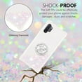 thumbnail image 4 of Glitter Clear Sparkly Bling Case for Samsung Galaxy Note 10+ Plus, Rugged Shockproof Flowing Liquid Floating Cover Women with Ring Holder Case for Samsung Galaxy Note 10 Plus  Colorful, 4 of 14