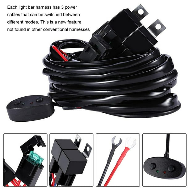 Car Boat Working Light Harness Kit Automobile Replacing Spare Vehicle