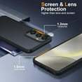 thumbnail image 3 of Samsung Galaxy A35 5G Case (Black, Nanoscale Electroplating Coating), Includes 9H HD Screen Protectors, Military Grade Protection, Translucent Skin Sensation, 3 of 6