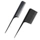 thumbnail image 1 of 2x peines para resaltar el pelo peine de cola de antiestático de finos resistente al calor peine de peluquería para colorear, resaltar, m Zulema Black Destacando peine para el cabello, 1 of 8