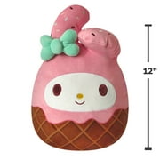 Squishmallows Original Sanrio 12 inch My Melody Ice Cream Cone Plush - Childs Ultra Soft Plush Toy