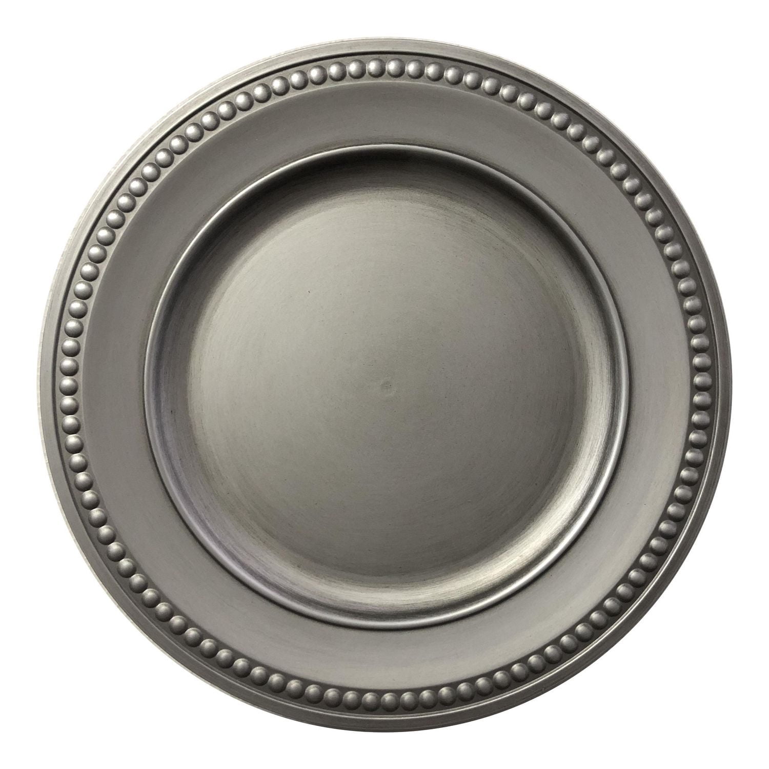 Assiette de presentation 33cm Holiday Time de gris -Pack de 4