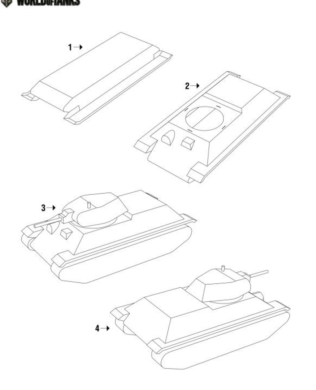 1:50 T-34 Medium Tank Paper Military Model Armored Vehicle Armored Car Collection (Unassembled Kit )