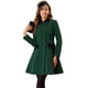 thumbnail image 1 of Abrigo de invierno Allegra K para mujer con cuello de terciopelo Verde oscuro XS, 1 of 5
