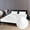 White, variant on 4 Piece Zipper Sheet Set Includes (1 Zipper Fitted Sheet, 1 Flat Sheet And 2 Zipper PillowCase) with 28 Inch Deep Pocket 800 TC 100% Egyptian Cotton-Solid White Color, Cal King Size
