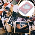 thumbnail image 3 of MasteelfCA Mini Photo Album Hollow Heart Small Photo Album Picture Cards Album Holder, 3 of 8