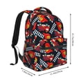 thumbnail image 2 of Defioc Fire Rescue With Red Helmet And Truck Pattern Laptop Backpack,Travel Backpack Outdoor Activities Bag Daypack for Travel Hiking Shopping Daily, 2 of 5