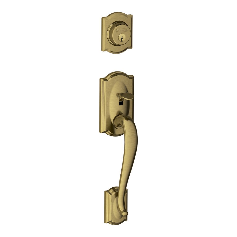 Schlage F58Cam Camelot Single Cylinder Exterior Entrance Handleset