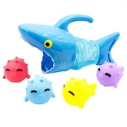 Awoscut Fishing Shower Toy 3D Shark Colorful Cartoon Animals Accessory