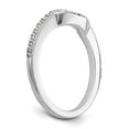thumbnail image 6 of Solid 14K White Gold Diamond Wedding Band Ring Size 9 (.288 cttw.), 6 of 8