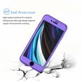 thumbnail image 2 of 4.7" iPhone SE 2 2020 Case Sturdy, Tekcoo [T360] Ultra Thin Full Body Coverage Protection Scratch Proof Hard Slim Hybrid Cover Shell With Tempered Glass Screen Protector Skin, 2 of 8