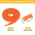 thumbnail image 2 of Uxcell 4 Set Cordones Elásticos Sin Atar para Zapatillas de Adultos, Naranja, 2 of 6
