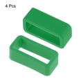 thumbnail image 3 of Unique Bargains Watch Band Strap Loops Silicone Watch Holder Keeper for 16mm Width Watch Band, Deep Green 4 Pack, 3 of 5