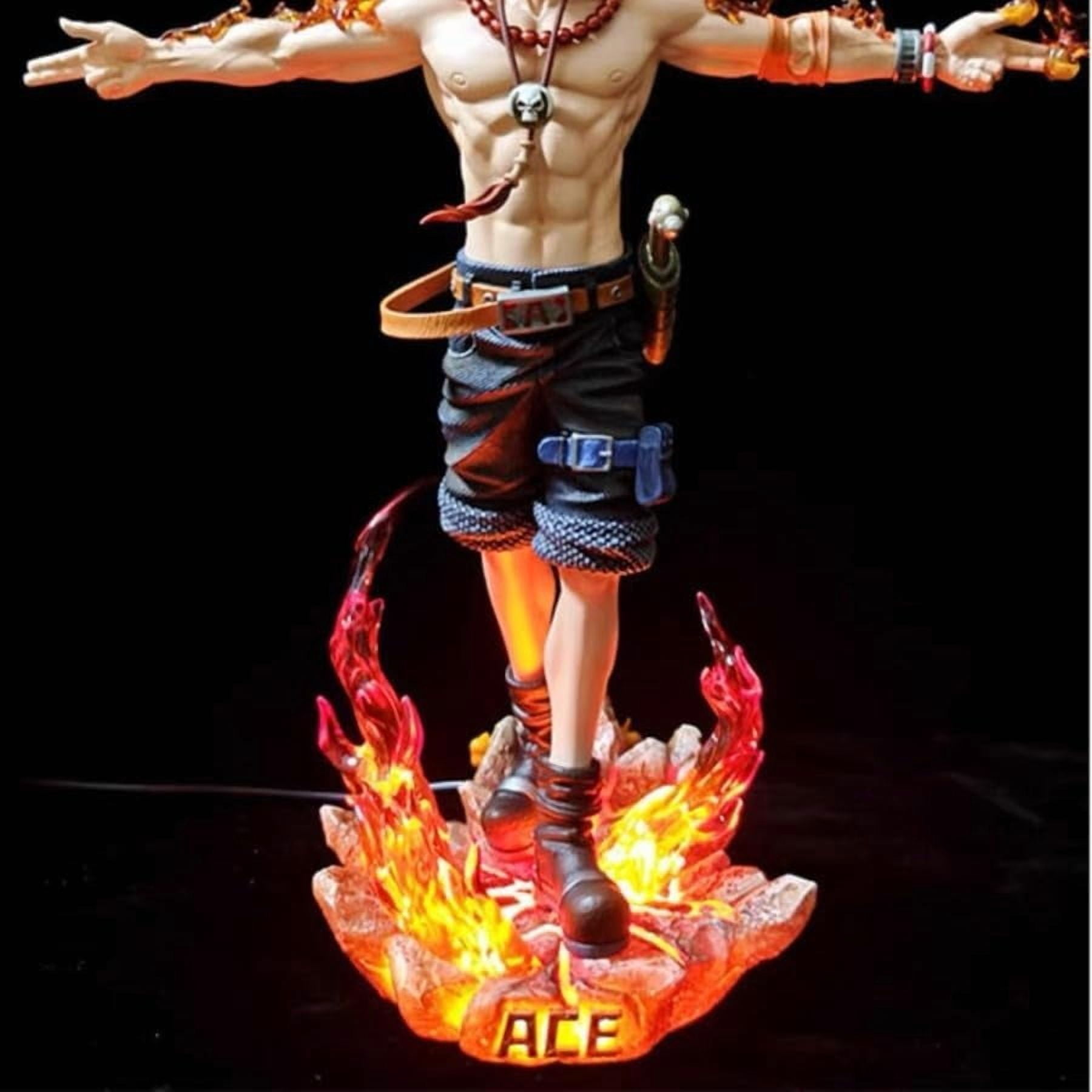 Ace Figure Standing Stretching Arms Portgas D. Ace Figures 28cm/11inch PVC Statue Model Anime Characters Figure Decor Action Figure Statue Ornament