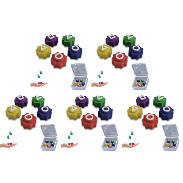 Juego Tradicional Gonggi Jack Stone Pebbles Set para Juegos Mesa (5 Tamices Y Cajas)