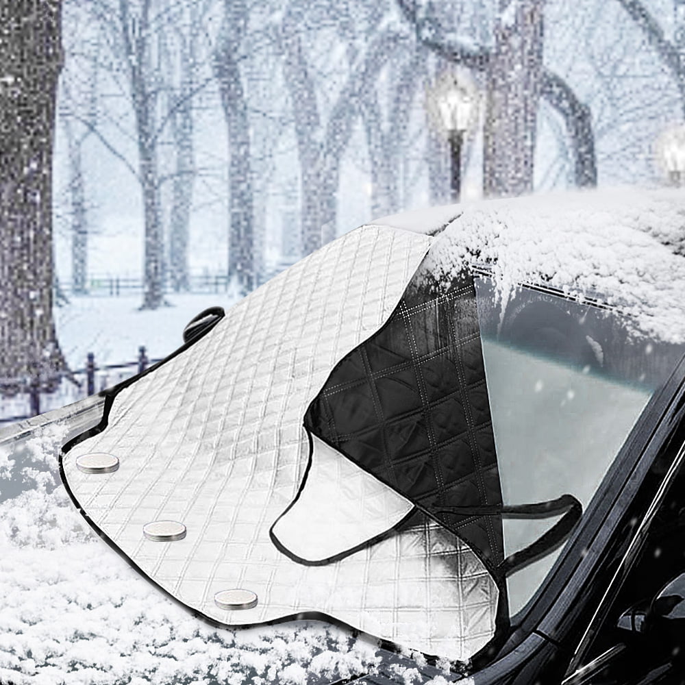 SUV and Van Strong Magnetic Ice Frost and Snow Window Cover for Winter GREAT BARRIER Snow Windshield Cover Ice Protector Truck Heavy Duty Full Protection Covers to Fit Car 