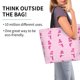 thumbnail image 2 of Disketp Pink Scarf Snowman Bolsa Tote Estampada para Mujer, Bolso de Hombro y de Mano para Compras y Viajes, 2 of 8