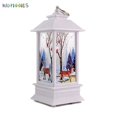 thumbnail image 3 of BadPiggies Christmas Vintage Santa Candle LED Light Lamp Hanging Lantern Xmas Home Decor, 3 of 9