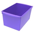 thumbnail image 1 of Librera Storex, extragrande, de plástico entrelazado, color morado, 1 of 3