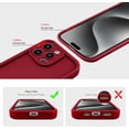 thumbnail image 3 of Compatible with iPhone 13 Pro Max Case, Slim Soft Gel Rubber TPU Material, Full Camera Protection, Shockproof Protective Phone Case for Women Girls Boys (Red Wine), 3 of 13