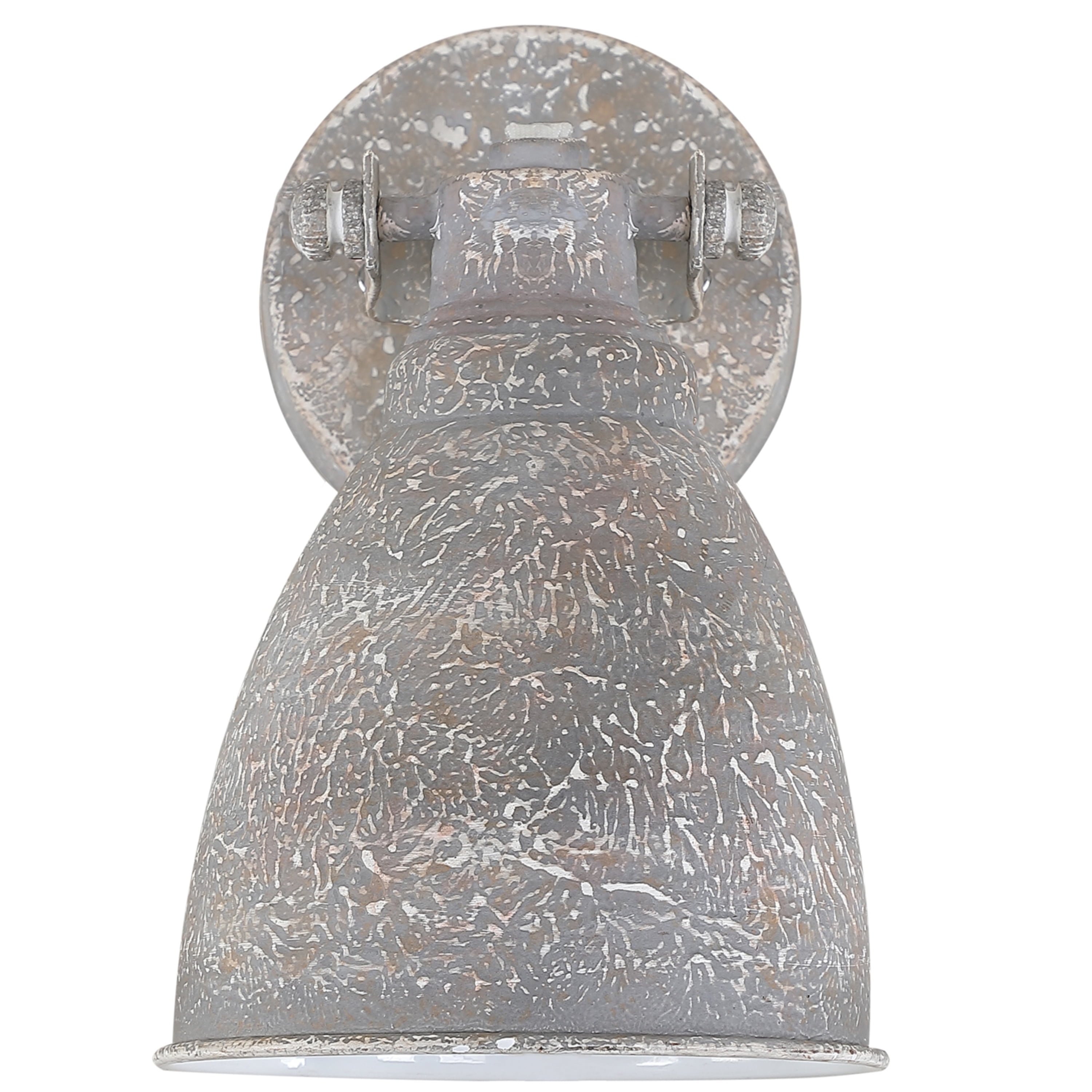 Aspen Creative 62703 One-Light Metal Bathroom Vanity Wall Light Fixture, 4-3/4" Wide, Transitional Design in Antique Clay