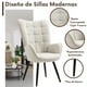 thumbnail image 4 of Silla Sillón Individual FurnitureR Silla Tapizado Beige, 4 of 9
