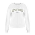 thumbnail image 3 of Fall Sweatshirts for Women 2025 New York Sweatshirt Long Sleeve Crewneck Oversized Graphic Sweatshirt Pullover Tops, 3 of 5