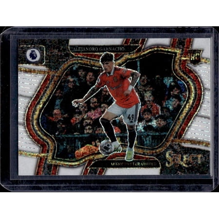 2022-23 Panini Select Premier League Alejandro Garnacho Manchester United White Sparkle #244 Soccer Card