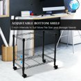 thumbnail image 4 of Costway Metal Rolling File Cart for Letter Size and Legal Size Folder Storage Black, 4 of 10