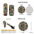 thumbnail image 6 of Yuyamidu Pink Hibiscus Car Seat Covers Set of 15 Palm Leaves Car Carpet Mats Steering Wheel Cover Safe Belt Pads Handbrake Cover Set Coasters Fit for SUV Van Sedan, 6 of 6