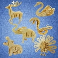 thumbnail image 2 of CNKOO 3D Wooden Blank Puzzles DIY Animal Model Crafts Kits Education Kids Toy Gift, 2 of 10