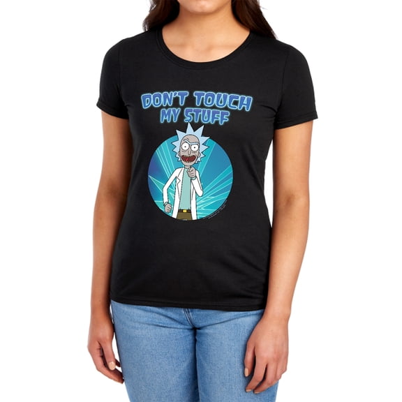 Rick and Morty Don't Touch Women's T Shirt, Don't Touch, Small
