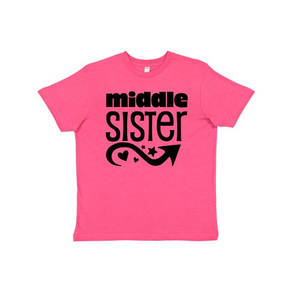 Inktastic Middle Sister Youth T-Shirt