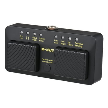 M-VAVE CUBE TURNER Rechargeable Wireless Intelligent MIDI Control Pedal Page Turner Pedal Sheet Turner Wireless MIDI Control BT Spectrum Flipper Controller Wireless BT Connection 7 Mode