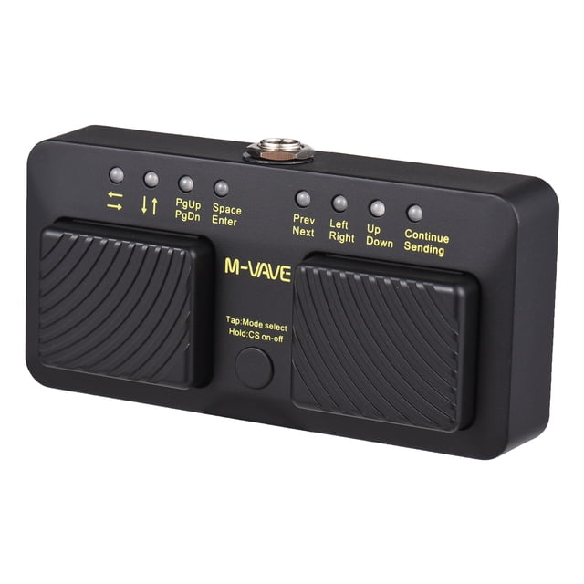 M-VAVE CUBE TURNER PRO Rechargeable Wireless Intelligent MIDI Control Pedal Page Turner Pedal Music Sheet Turner Wireless MIDI Control BT Spectrum Flipper Controller Wireless BT Connection 7