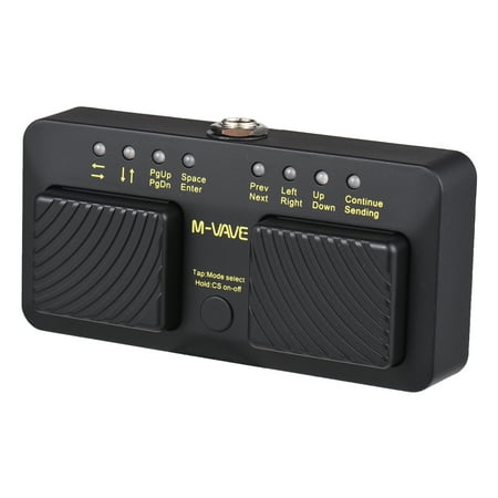 M-VAVE CUBE TURNER Rechargeable Wireless Intelligent MIDI Control Pedal Page Turner Pedal Sheet Turner Wireless MIDI Control BT Spectrum Flipper Controller Wireless BT Connection 7 Mode