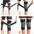 thumbnail image 5 of Apuakthei 2 rodilleras para hombres y mujeres, rodillera elástica de compresión, rodillera deportiva transpirable para correr baloncesto, 5 of 5