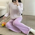 thumbnail image 4 of Women's Plus Size Winter Pajama Set Long Sleeve Thickened Warm Loose Fit with Pants, 4 of 5