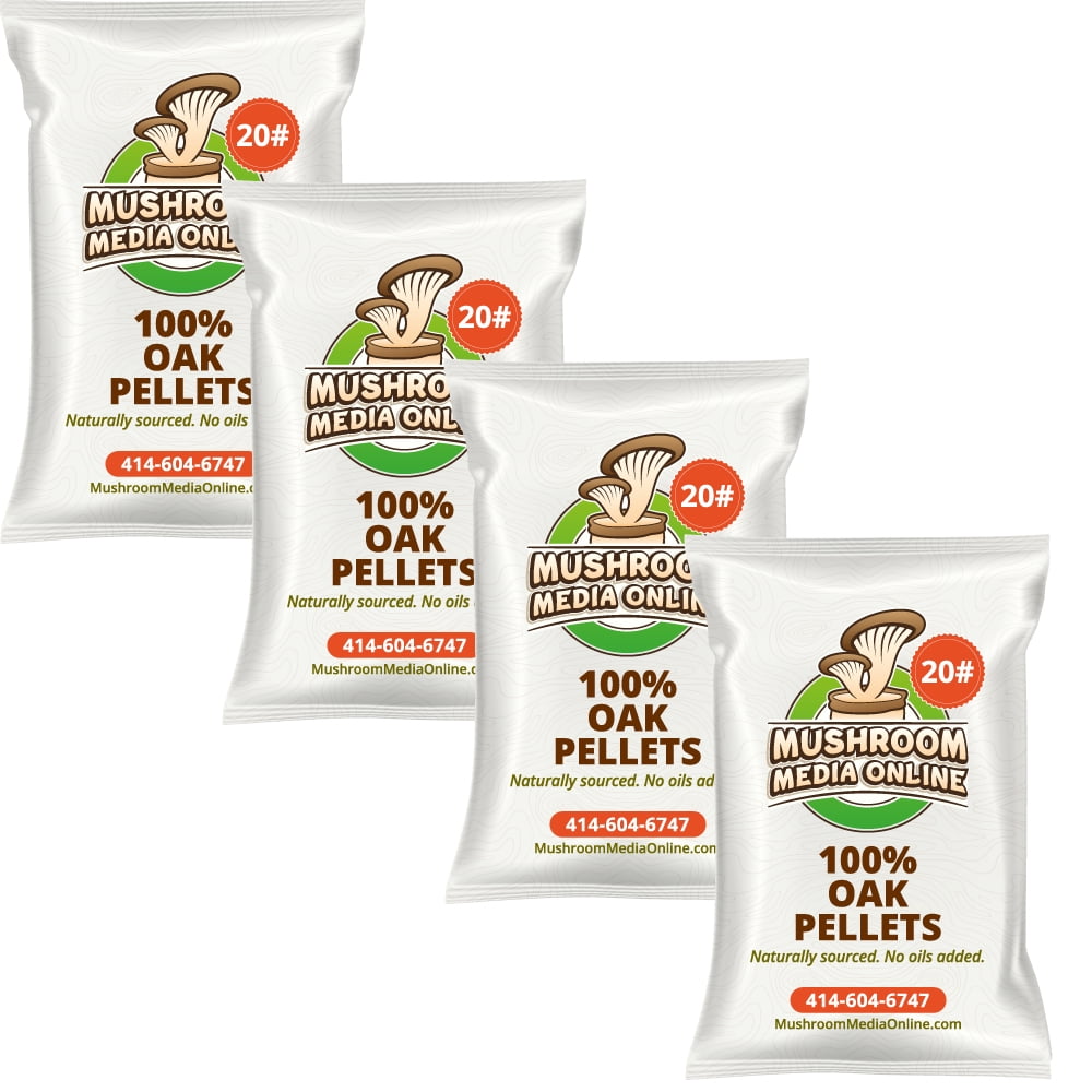 Mushroom Media Online 100 Oak Mushroom Pellets Growth Substrate; 80