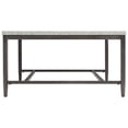 thumbnail image 3 of Benjara Rectangular Shape Cocktail Table with Faux Concrete Top, Gray and Black, 3 of 3