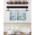 thumbnail image 3 of Coastal Turtle Kitchen Dish Towels for Drying Dishes Set of 3, Nautical Eucalyptus Leaves Coral Seaweed Waffle Weave Microfiber Hand Tea Bathroom Towels Quick Dry & Absorbent Towel 15.7x23.6, 3 of 7