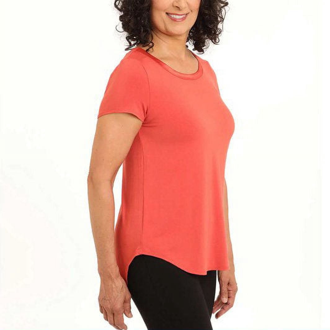 Top Tricot Joan Vass Femme Taille M - Col V, Fermeture éclair, Manches Dolman - Rose Clair