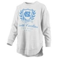 thumbnail image 2 of Women's Pressbox Heather Gray North Carolina Tar Heels Field Day Melange Poncho Pullover Sweatshirt, 2 of 3