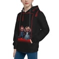 thumbnail image 4 of Movie Bride Of Chucky Youth Hoodies Sweatshirt Teen Pullover Hooded Clothes With Pocket For Boys Girls Clothing, 4 of 7