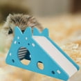 thumbnail image 3 of Walbest Hamster Hideout,Cute Hamster Exercise Toy Wooden Hamster House with Ladder Slide for Guinea Pig Hamster Cage Accessories,Small Animal Habitat Sleeping Nest, 3 of 7