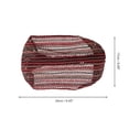thumbnail image 2 of Unique Bargains Women's 1pc Fashion Stripes Wide Headwrap 9.45"x6.69" Wine Red, 2 of 5
